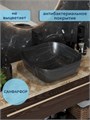Раковина для ванной накладная Watersense Rita 41 artceramic цвет мрамор черный матовый W00764