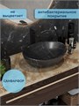 Раковина для ванной накладная Watersense Amelia 40 цвет мрамор черный матовый W00769