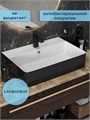 Раковина для ванной накладная Watersense Eva 60 Duo черно-белый глянец W00774