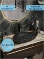 Раковина для ванной накладная Watersense Jessie W 60 черный мрамор W01882 W01882