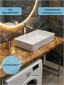 Раковина со смещенным сливом накладная для ванной Watersense Karina 60 белая W01883 W01883