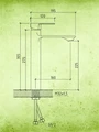 Смеситель для раковины Watersense Jessie высокий, черный матовый W00338 W00338