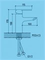 Смеситель для раковины Watersense Mia, черный матовый W00332 W00332
