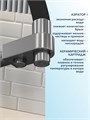 Смеситель для кухни корпус оружейная сталь Watersense Rita излив черный W01768