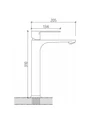 Смеситель для раковины высокий золото Watersense Amelia W02112