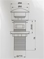 Донный клапан для раковины с переливом Watersense Rita черный матовый W00406 W00406