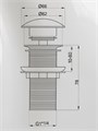 Донный клапан для раковины без перелива Watersense Rita бронза матовый W00415 W00415