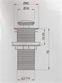 Донный клапан для раковины без перелива Watersense Belinda золото глянцевый W00814 W00814