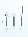 Слив-перелив для ванны полуавтомат хром Watersense W00464