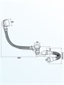 Слив-перелив для ванны полуавтомат хром Watersense Nancy W01838 W01838