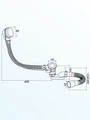 Слив-перелив для ванны полуавтомат Watersense Nancy хром W01838