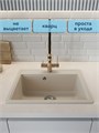 Мойка для кухни 60х51 бежевая матовая Watersense Amelia Maxi W01735 W01735