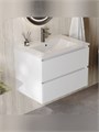 Тумба подвесная с раковиной для ванной 70 см Laina белая раковина Ritta 70 F16029 1224848