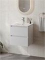 Тумба подвесная с раковиной для ванной 50 см Laina белая раковина Ritta 50 F16027 1224846