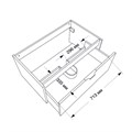 Комплект Azario Тумба подвесная Марула 80/1 с раковиной Монте нео 80 CS00108544 CS00108544