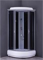 Душевая кабина LORANTO CS-6690-25 G 90х90х215 прозрачное стекло 4мм, поддон 25 см, черная CS-6690-25 G