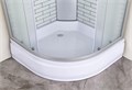 Душевая кабина Loranto 80х80х215 поддон 25см, белый кирпичный узор, матовое стекло 4мм, профиль хром (CS-6680-25FW) CS-6680-25FW 80