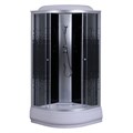 Душевая кабина Loranto 100х100х215 поддон 25см, мозаичный узор, прозрачное стекло 4мм, профиль хром (CS661025K100) CS-6610-25K 100