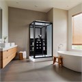 Душевая кабина Loranto CS 129 3A R 90*150*235 правосторонняя, прозрачное стекло 6 мм., профиль черный (00054496) 00054496