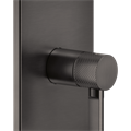 Gessi Inciso Shower смеситель встраиваемый однорычажный, на 1 выход, внешняя часть, цвет Black Metal Brushed PVD 58061.707