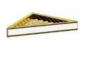 Gessi Eleganza полка настенная для ванны или душа, цвет Gold CCP 46461.080