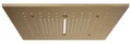 Gessi Afilo накладная панель 500x500 мм верхнего душа, внешняя часть, цвет Warm Bronze Brushed PVD 57016.726