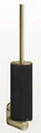 Gessi 316 ёршик настенный, колба чёрная, цвет Brushed Brass PVD 54720.727