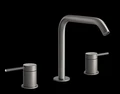 Gessi Flessa смеситель для раковины на 3 отверстия, средний, без донного клапана, соединительные шланги, цвет Matte Black 54012.299