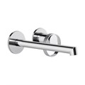 Gessi Anello смеситель настенный, длинный излив, без донного клапана, внешняя часть, цвет хром 63383.031