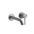 Gessi Flessa смеситель для раковины, встраиваемый, однорычажный, длинный излив, без донного клапана, внешняя часть, цвет Steel Brushed 54086.239