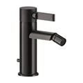 Gessi Inciso смеситель для биде однорычажный, донный клапан, соединительные шланги, цвет Black Metal Brushed PVD 58007.707