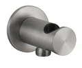 Gessi Bath-Shower 316 шланговое подсоединение с держателем душевой лейки, цвет Steel Brushed 54161.239