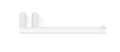 Держатель туалетной бумаги DECOR WALTHER MIKADO 0520250 подвесной цвет белый 0520250