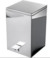 Мусорное ведро с педалью DECOR WALTHER CORNER 0614570 напольное с системой плавного опускания крышки цвет сталь полированная 0614570
