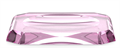 Лоток для расчесок DECOR WALTHER KRISTALL 0924061 настольный цвет розовый 0924061