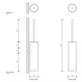 Ершик DECOR WALTHER STONE 0970854 напольный цвет белый хром 970854