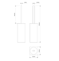 Ершик DECOR WALTHER CONTRACT 0654360 подвесной цвет черный матовый 654360