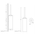 Ершик DECOR WALTHER CENTURY 0585682 напольный цвет золото матовое 585682