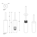 Ершик DECOR WALTHER BAR 0856882 напольный цвет золото матовое 856882
