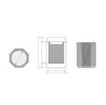 Баночка универсальная DECOR WALTHER KRISTALL 0931496 настольная цвет английский зеленый 931496