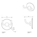 Крючок DECOR WALTHER UNIVERSAL 0900800 подвесной на присоске цвет хром 0900800