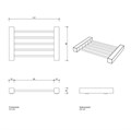 Мыльница DECOR WALTHER CORNER 0824800 настольная цвет хром 0824800