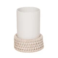 Стакан DECOR WALTHER BASKET 0936391 настольный цвет белый/ротанг светлый 0936391