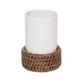 Стакан DECOR WALTHER BASKET 0936392 настольный цвет белый/ротанг темный 0936392