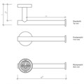 Держатель туалетной бумаги DECOR WALTHER BASIC 0530000 подвесной цвет хром 0530000