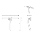 Скребок DECOR WALTHER UNIVERSAL 0835600 подвесной цвет хром 0835600