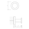 Крючок DECOR WALTHER BASIC 0530400 подвесной цвет хром 0530400