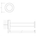 Держатель туалетной бумаги DECOR WALTHER BASIC 0530360 подвесной цвет черный матовый 0530360