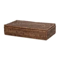 Контейнер DECOR WALTHER BASKET 0941592 с крышкой цвет ротанг темный 0941592