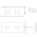 Крючок DECOR WALTHER BRICK 0594000 подвесной цвет хром 0594000